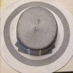 Man made straw dress hat